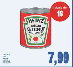 Wholesale Club HEINZ KETCHUP, 2,84 L offer