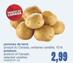 Wholesale Club POTATOES, 10 lb offer