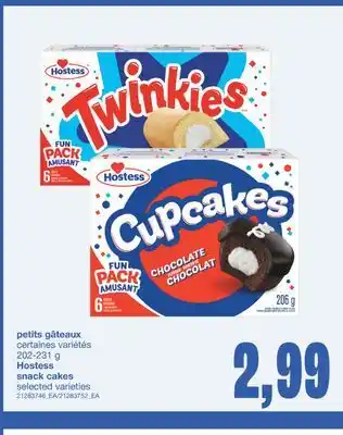 Wholesale Club HOSTESS SNACK CAKES 202-231 g offer