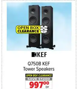 2001 Audio Video Q750B KEF Tower Speakers offer