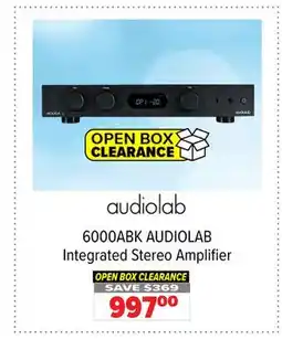 2001 Audio Video 6000ABK AUDIOLAB Integrated Stereo Amplifier offer