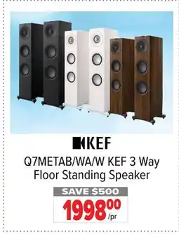 2001 Audio Video Q7METAB 3 Way Floor Standing Speaker offer