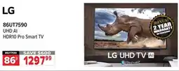 2001 Audio Video 86UT7590 LG 86 UHD AI TV offer