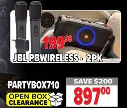 2001 Audio Video PARTYBOX710 JBL offer