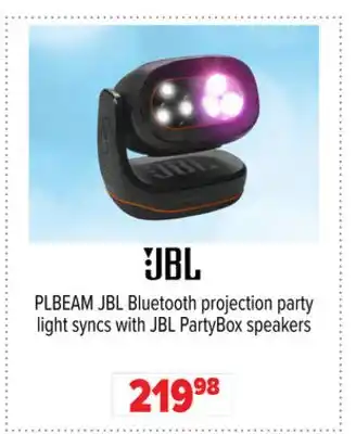 2001 Audio Video PLBEAM JBL Bluetooth projection party light syncs with JBL PartyBox speakers offer