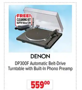 2001 Audio Video DP300F DENON Automatic Belt-Drive Turntable with Built-In Phono Preamp offer