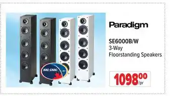 2001 Audio Video SE6000B 3-Way Floorstanding Speakers offer