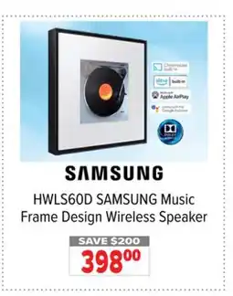 2001 Audio Video HWLS60D Music Frame Design Wireless Speaker offer