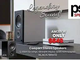 2001 Audio Video AM3B/W Compact Stereo Speakers offer