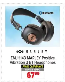 2001 Audio Video EMJH143 MARLEY Positive Vibration 3 BT Headphones offer
