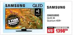 2001 Audio Video QN65Q80D SAMSUNG 65 QLED 4K Quantum HDR+ offer