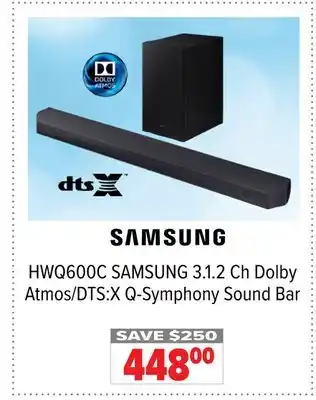 2001 Audio Video HWQ600C SAMSUNG 3.1. 2 Ch Dolby Atmos/DTS: X Q-Symphony Sound Bar offer