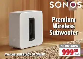 2001 Audio Video SUBG4BW Premium Wireless Subwoofer offer