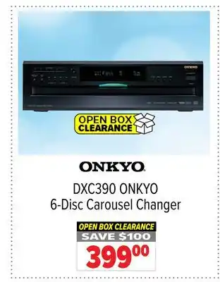 2001 Audio Video DXC390 ONKYO 6-Disc Carousel Changer offer