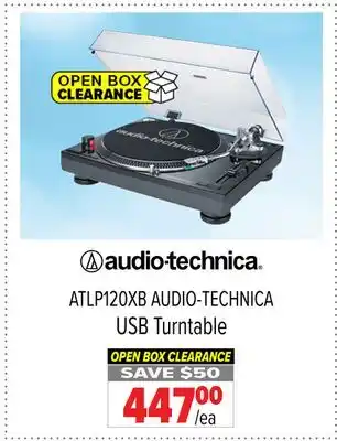 2001 Audio Video ATLP120XB AUDIO-TECHNICA USB Turntable offer