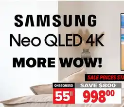 2001 Audio Video QN55QN85D SAMSUNG Neo QLED 4K 55 offer