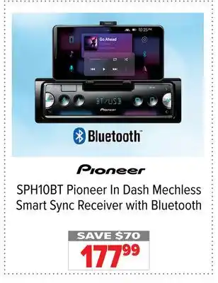 2001 Audio Video SPH10BT In Dash Mechless Smart Sync Receiver with Bluetooth offer