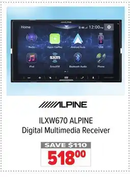 2001 Audio Video ILXW670 ALPINE Digital Multimedia Receiver offer