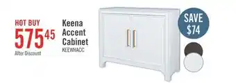The Brick Keena 40 Solid Wood Accent Cabinet - White offer