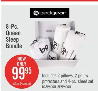 The Brick BG by BEDGEAR 8-Piece Queen Sleep Bundle offer