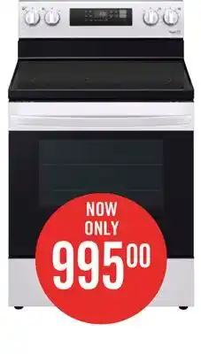 The Brick LG 6.3 Cu. Ft. Smart Electric Range with EasyClean - Stainless Steel - LREL6321S offer