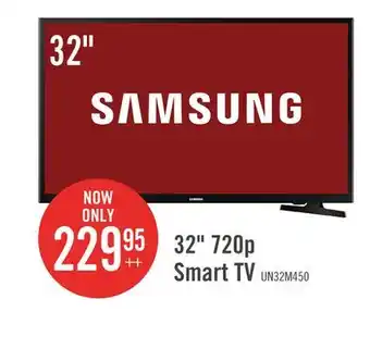 The Brick Samsung 32 LED Direct Lit 720p HDR PurColour 60Hz Smart TV (UN32M4500BFXZC) offer