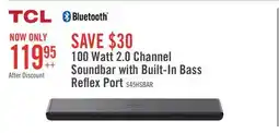 The Brick TCL 2.0 CH Bluetooth Dolby Atmos DTS Virtual:X Soundbar (S45H) offer