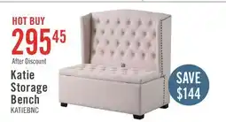 The Brick Katie 45.75 Wingback Storage Bench - White offer