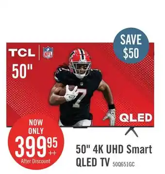 The Brick TCL 50 QLED Pro 4K UHD HDR Pro+ 60Hz Google Smart TV (50Q651G-CA) offer