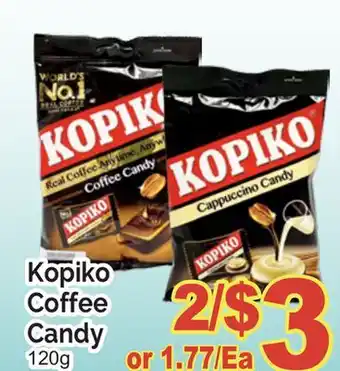 T&T Supermarket KOPIKO COFFEE CANDY, 120G offer