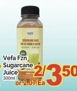 T&T Supermarket VEFA FZN SUGARCANE JUICE, 300ML offer