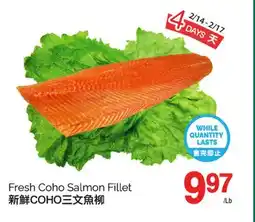 T&T Supermarket FRESH COHO SALMON FILLET offer