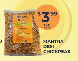 Food World Supermarket MANTRA DESI CHICKPEAS offer