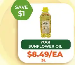 Food World Supermarket YOGI SUNFLOWER OIL offer