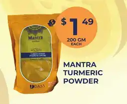 Food World Supermarket MANTRA TURMERIC POWDER offer