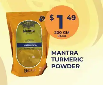 Food World Supermarket MANTRA TURMERIC POWDER offer