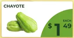 Food World Supermarket CHAYOTE offer