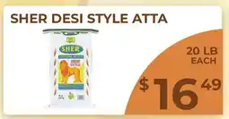 Food World Supermarket SHER DESI STYLE ATTA offer