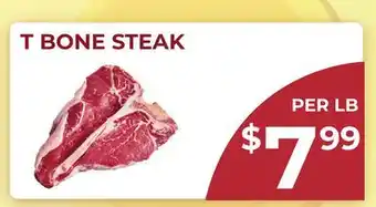 Food World Supermarket T BONE STEAK offer