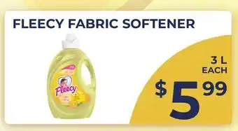 Food World Supermarket FLEECY FABRIC SOFTENER offer