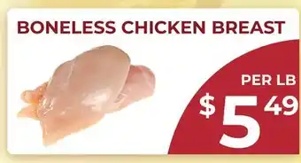 Food World Supermarket BONELESS CHICKEN BREAST offer