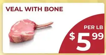 Food World Supermarket VEAL WITH BONE offer