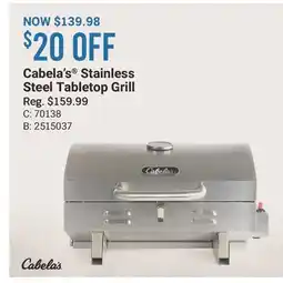 Cabela's Cabela's Stainless Steel Tabletop Grill offer