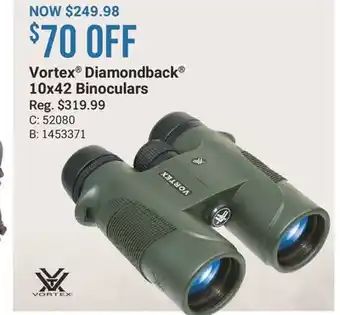 Cabela's Vortex Diamondback 10x42 Binoculars offer