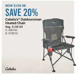 Cabela's Cabela's Outdoorsman Heated Chair offer