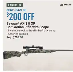 Cabela's Savage AXIS II XP Bolt-Action Rifle with Scope offer