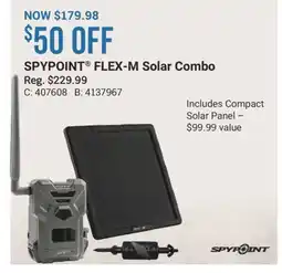 Cabela's SPYPOINT FLEX-M Solar Combo offer