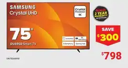 Visions Electronics SAMSUNG Crystal UHD 75 offer