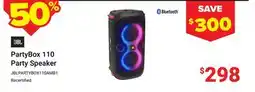 Visions Electronics JBL PartyBox 110 Party Speaker offer