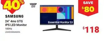 Visions Electronics SAMSUNG 24 4ms GTG IPS LED Monitor offer